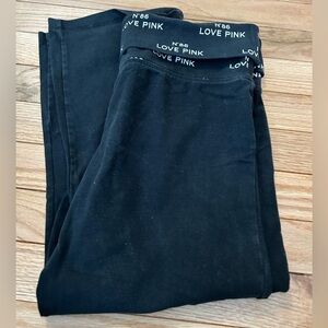 PINK by Victorias Secret, fold over waist cropped leggings, size medium